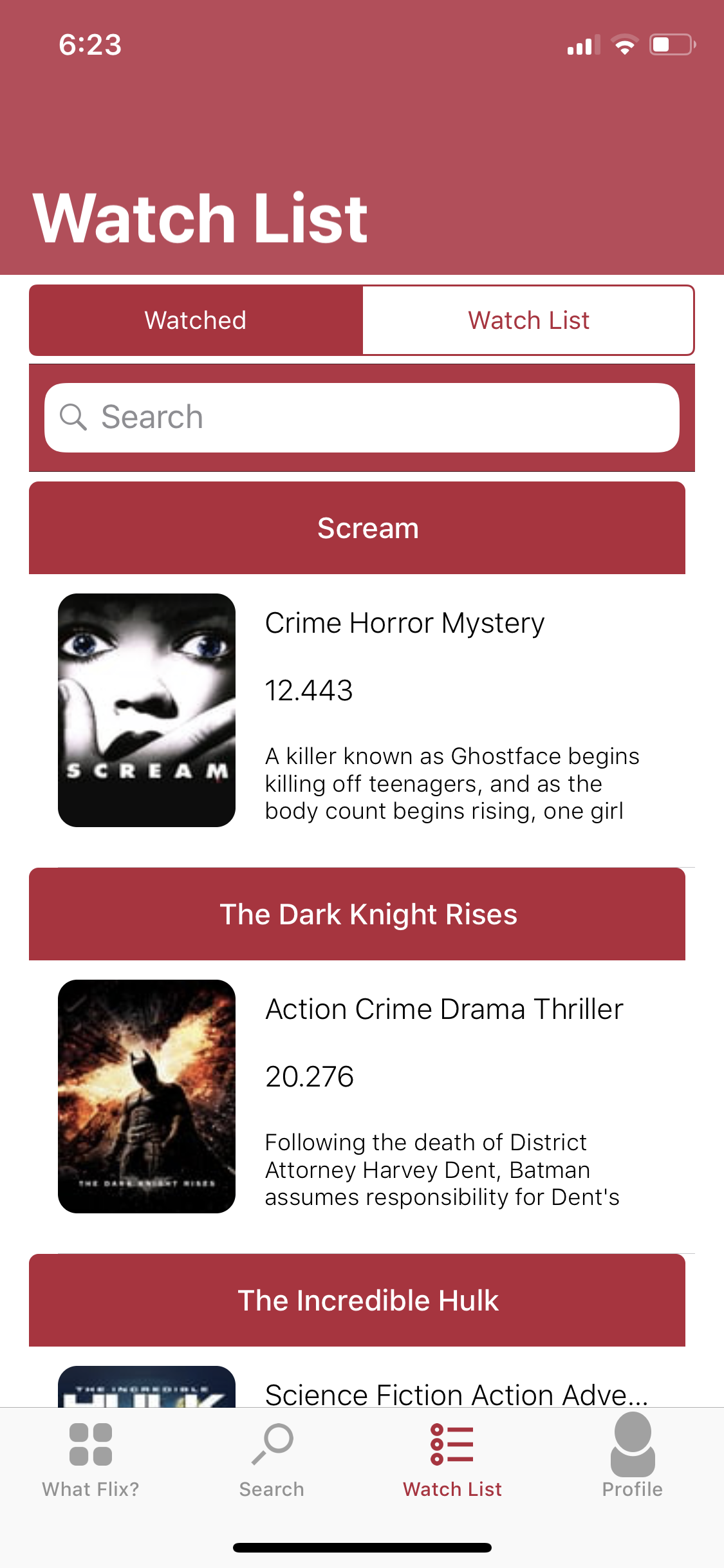 App screenshot img