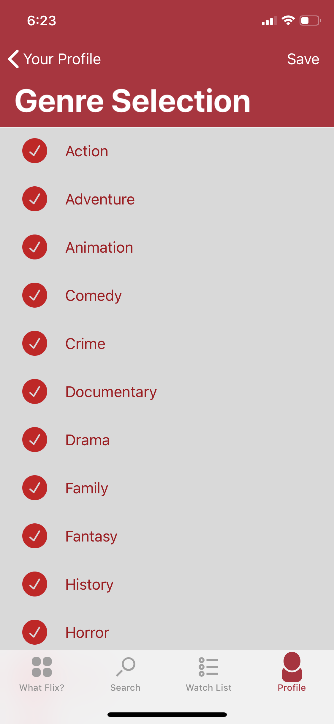 App screenshot img